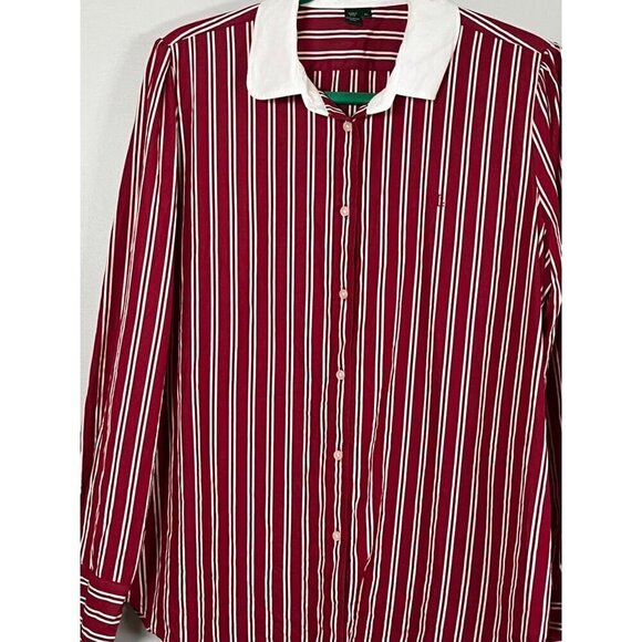 Ralph Lauren Striped Top XL Red Striped Classic Old Money Preppy Luxury Retro - Picture 4 of 12